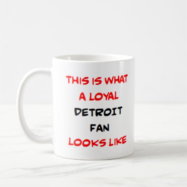 Mug detroit fan, loyal (Gauche)