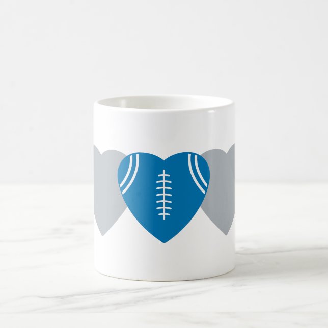 Mug Detroit Lions Football Coeur Design (Centre)