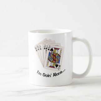 Mug D'Euchre "je suis seul de Goin tasse"