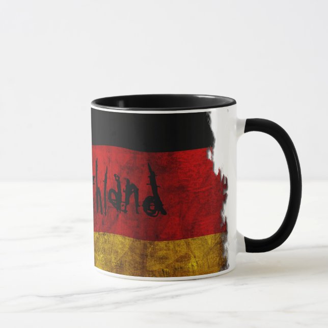 Mug Deutsch Flagge - Vintage... (Droite)