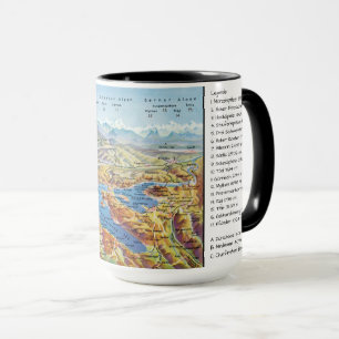 Mug " Deutschland/A/CH : 2021/heute - Bodensee Panoram