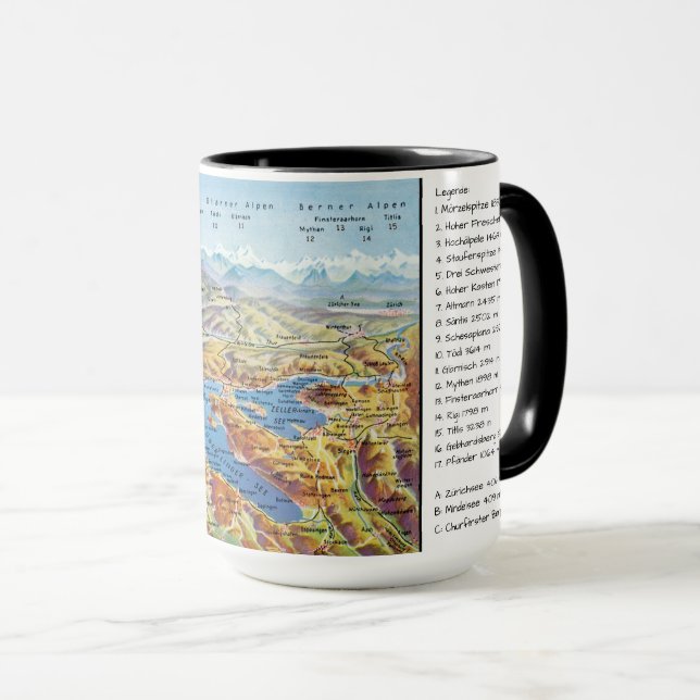 Mug " Deutschland/A/CH : 2021/heute - Bodensee Panoram (Devant droit)