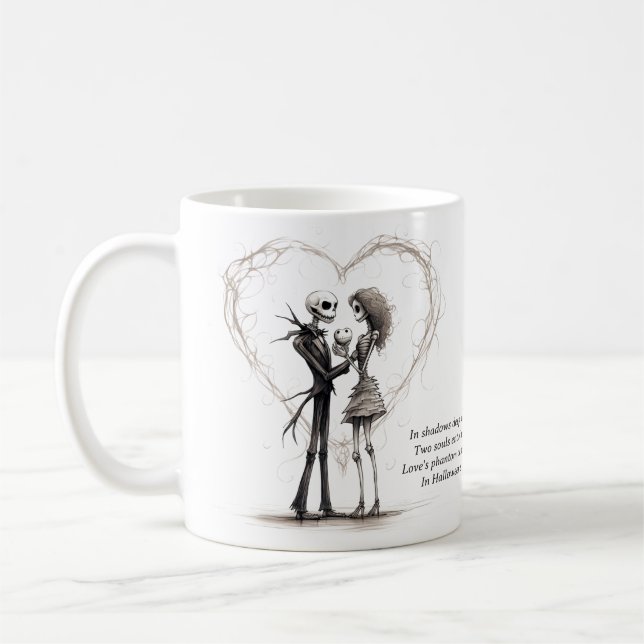 Mug Deux âmes dans l'ombre profonde : Halloween en amo (Gauche)
