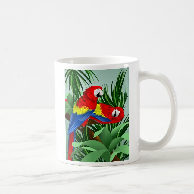 Mug Deux aras d'écarlate (Droite)