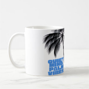 Mug Deux arbres palmés Art mural   Minimaliste tropica
