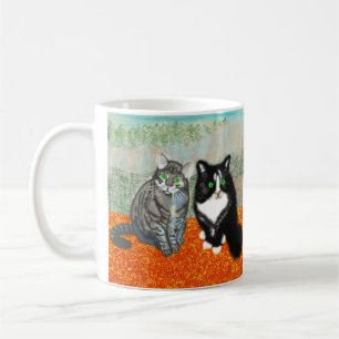 Mug Deux chats partagent votre pause café