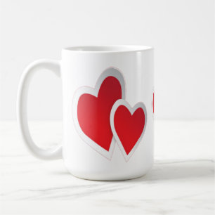 Mug Deux Coeurs rouges