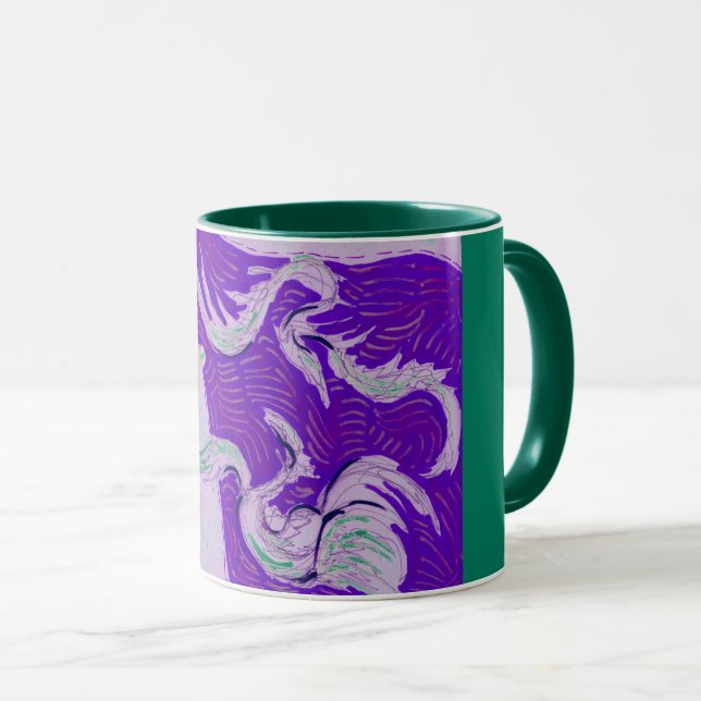 Mug Deux Dragons, Trois Soleils (Devant droit)