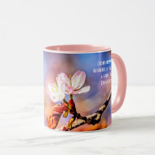 Mug Deux Fleurs Extraordinaires Sakura. Rose, Arrière