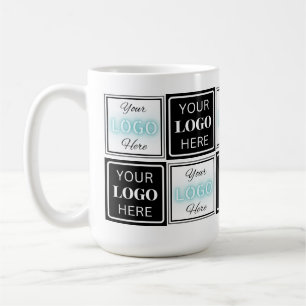 Mug Deux Logos Événement Blanc Simple