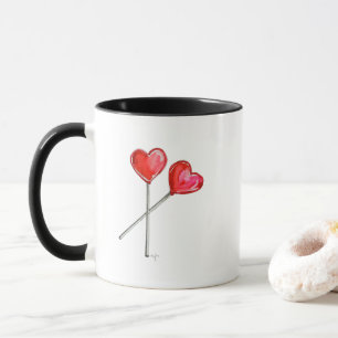 Mug Deux Lollies Coeurs