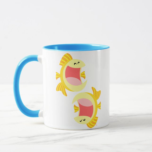 Mug Deux mignonnes boulettes de poisson cartonné (Gauche)