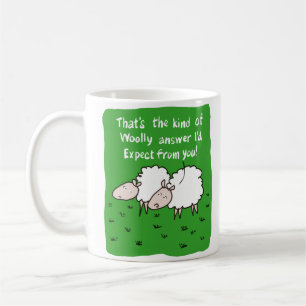 Mug Deux moutons qui bavardent dans un champ