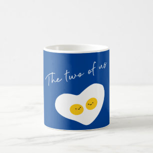 Mug Deux oeufs dans l'amour personnalisable