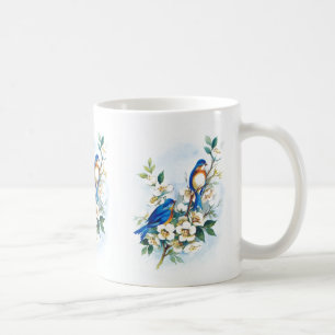 Mug Deux oiseaux bleus