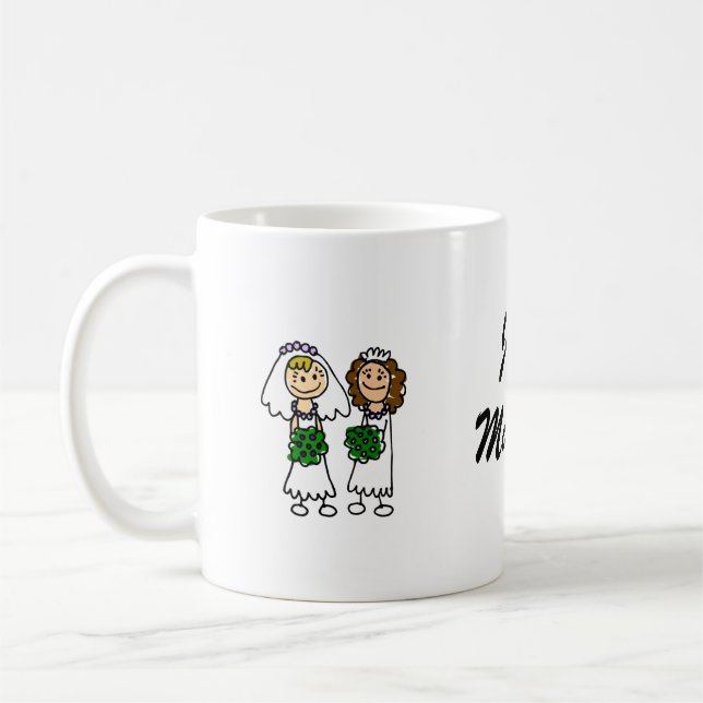 Mug Deux petites jeunes mariées mignonnes (Gauche)
