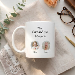 Mug Deux petits-enfants Personnalisés
