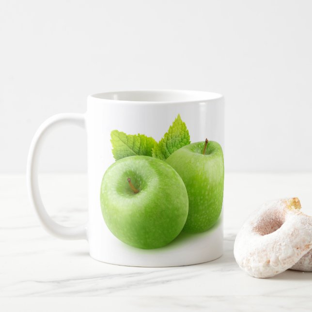 Mug Deux pommes vertes (Avec donut)