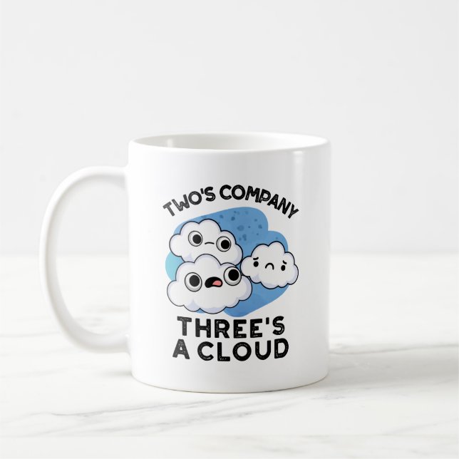 Mug Deux Sociétés Trois Un Cloud Météo Drôle (Gauche)