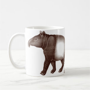 Mug Deux Tapirs de café malais ou asiatiques