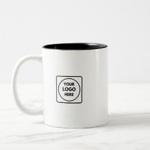 Mug deux tons personnalisé avec logo d'entreprise