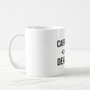 Mug Développeur Caféiné - Conception de café Coding