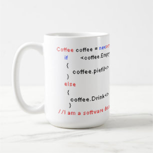 Mug Développeur de logiciel PC Café Codage de boisson 