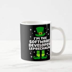 Mug Développeur de logiciels irlandais Leprechaun St P