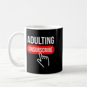 Mug Devenir Adulte de Manière Sarcastique Citation Drô