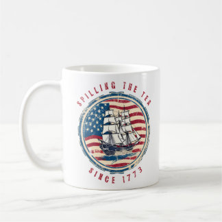 Mug Déverser Le Thé Depuis 1773 4 juillet Vintage