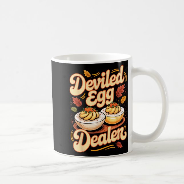 Mug Deviled Egg Er Funny Retro Thanksgiving Food Quote (Droite)