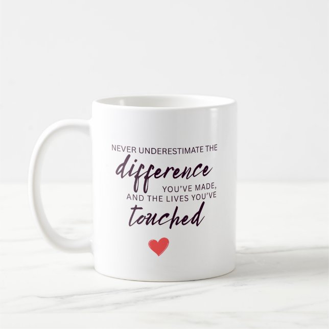 Mug Devis d'appréciation personnalisée (Gauche)