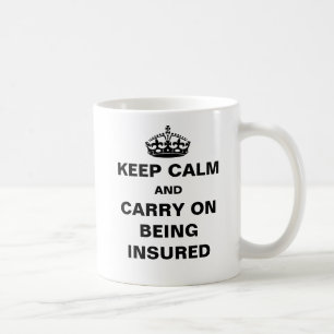 Mug Devis d'assurance Conserver le calme Risque Bureau