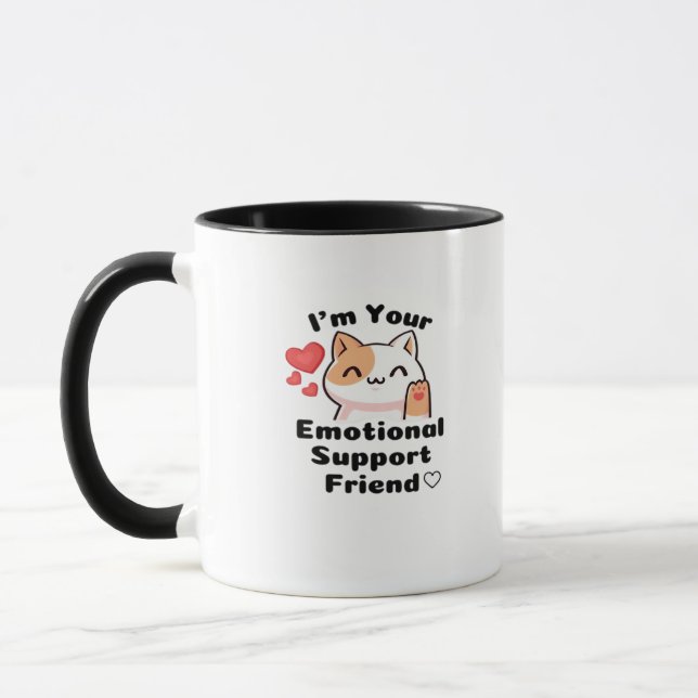 Mug Devis de collaborateur d'aide émotionnelle (Gauche)