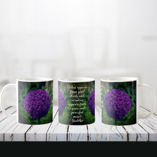 Mug Devis de motivation parfait violet Allium Allium