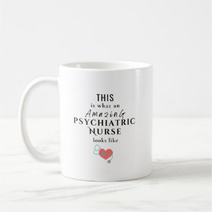 Mug Devis d'infirmière psychiatrique personnalisé avec