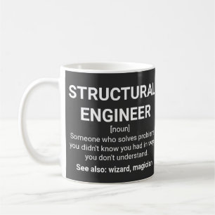 Mug Devis Humour de définition de l'ingénieur struct