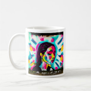 Mug Devis inspirant   Graffiti Art Woman