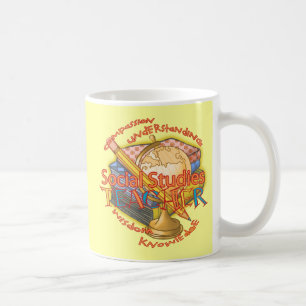 Mug Devise de professeur d'études sociales