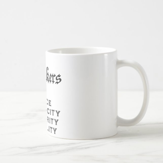 Mug Devise de quaker (Droite)