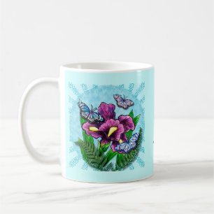Mug Dewdrop Butterfly Iris
