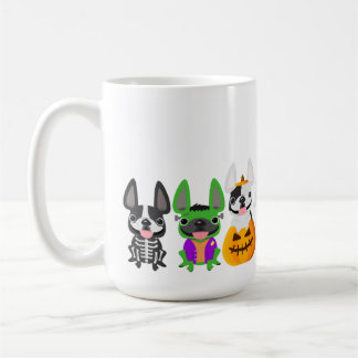 Mug d'Halloween à Chien-taureau français - 15 oz