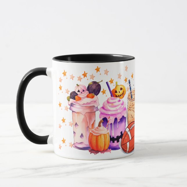 Mug d'Halloween éffrayant pour la famille de fans  (Gauche)