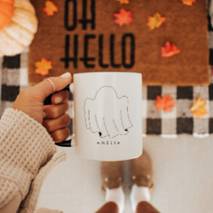 Mug d'Halloween minimaliste personnalisé
