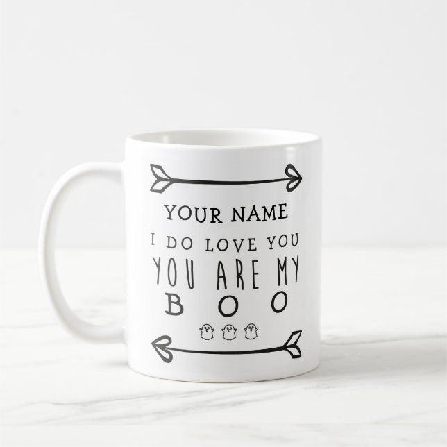 Mug d'Halloween personnalisé - Boo (Gauche)