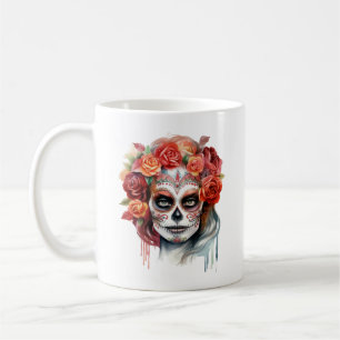 Mug Dia de los Muertos Belle Femme Sugar Skull