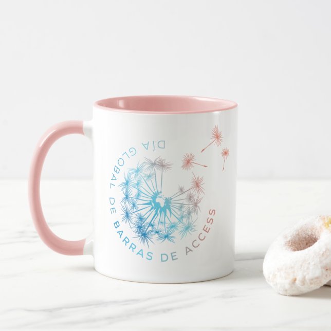 Mug Día Global de Barras de Access taza rosa (Avec donut)