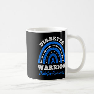 Mug Diabète Guerrier Bleu Ruban T1d Type 1 Diabète A
