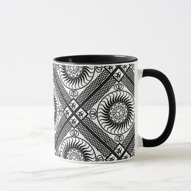 Mug Diagonale ornementale celtique (Droite)