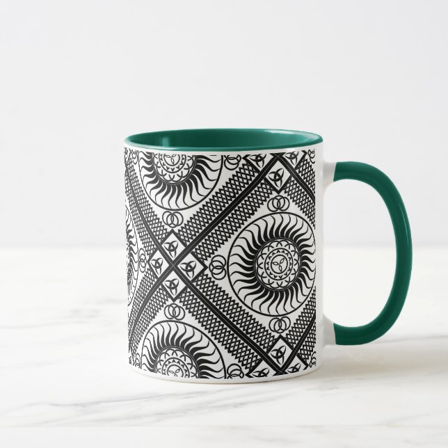 Mug Diagonale ornementale celtique (Droite)